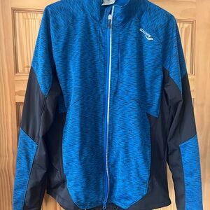 Saucony Running Jacket - Blue and Black Medium